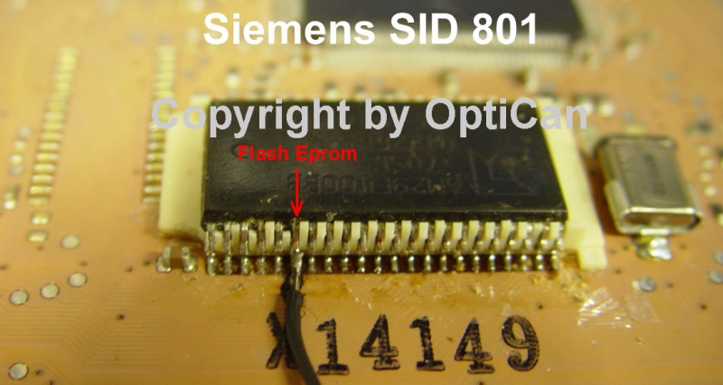 Siemens SID 801 (Renault) pinout diagram 1